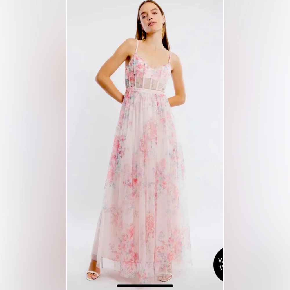 NWT BCBG Amelia tulle maxi dress 8